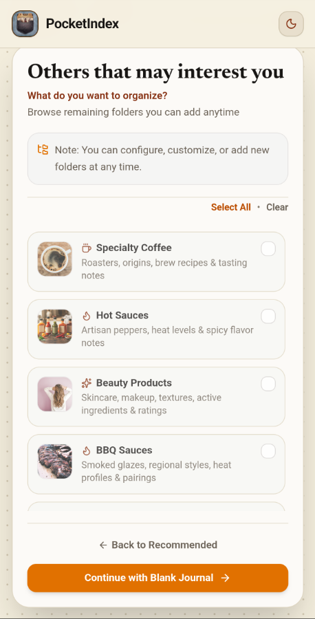 Endless Categories
